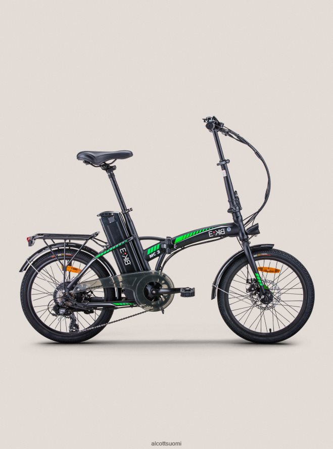 Lisätarvikkeet fi Alcott miehet sähköinen kokoontaittuva pyörä ebike rks 250w shimano litiumakku musta HL28P0561
