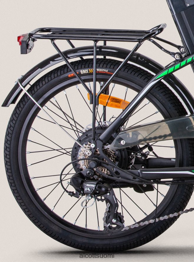 Lisätarvikkeet fi Alcott miehet sähköinen kokoontaittuva pyörä ebike rks 250w shimano litiumakku musta HL28P0561