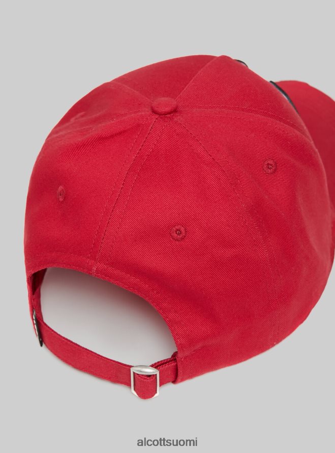 Lisätarvikkeet fi Alcott miehet cappello con visiera e con patch rd2 punainen medium HL28P0655