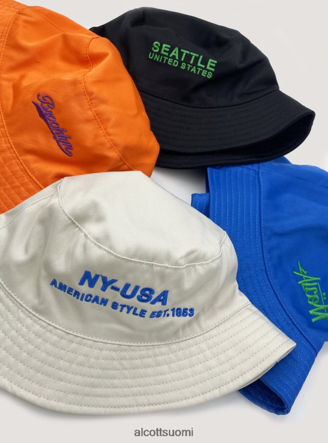 Lisätarvikkeet fi Alcott miehet cappello pescatore con ricamo c330 oranssi HL28P01214