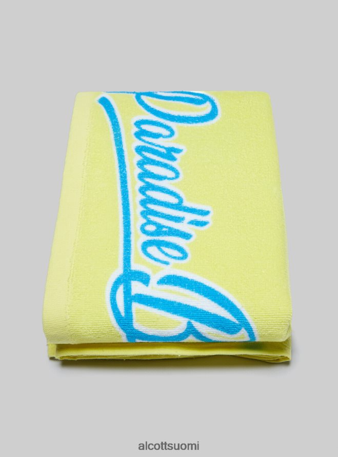 Lisätarvikkeet fi Alcott miehet puuvillainen rantapyyhe painatuksella fpk1 tummanpunainen fluo HL28P0464