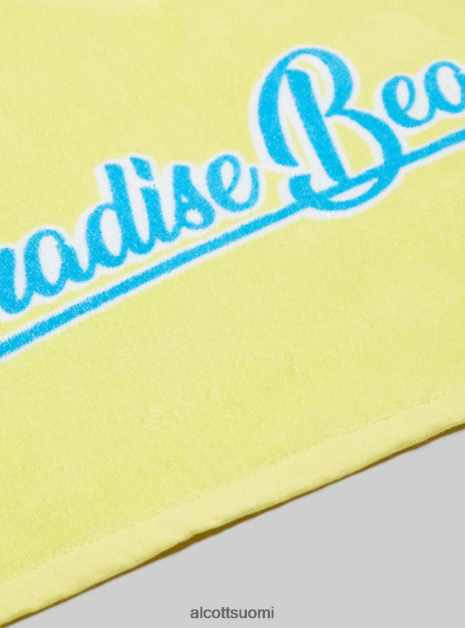 Lisätarvikkeet fi Alcott miehet puuvillainen rantapyyhe painatuksella fpk1 tummanpunainen fluo HL28P0464