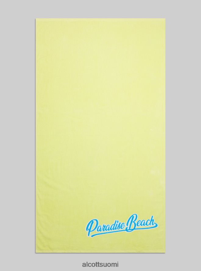 Lisätarvikkeet fi Alcott miehet puuvillainen rantapyyhe painatuksella fpk1 tummanpunainen fluo HL28P0464