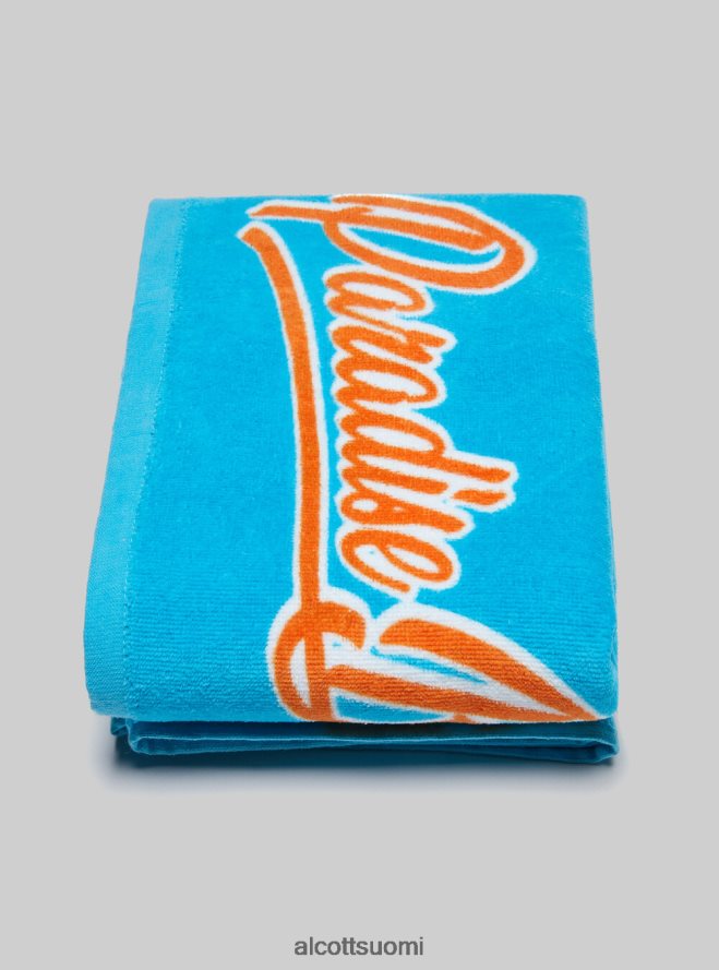 Lisätarvikkeet fi Alcott miehet puuvillainen rantapyyhe painatuksella fpk1 tummanpunainen fluo HL28P0465