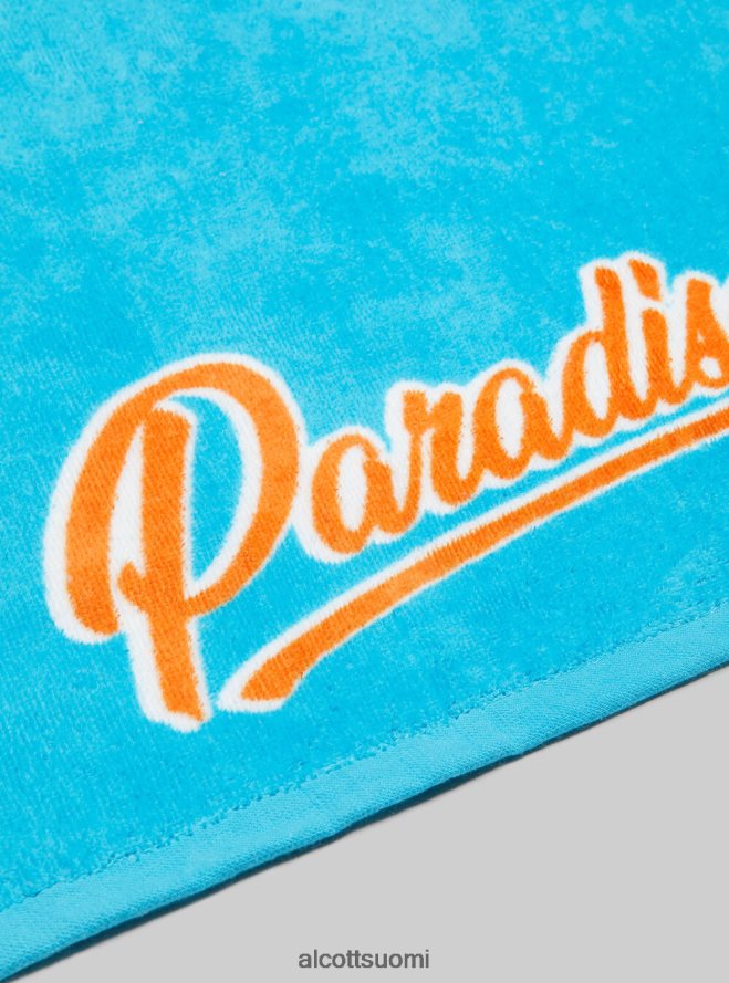 Lisätarvikkeet fi Alcott miehet puuvillainen rantapyyhe painatuksella fpk1 tummanpunainen fluo HL28P0465