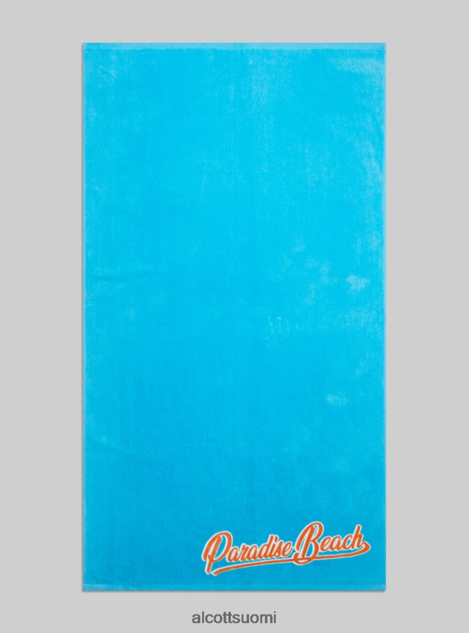 Lisätarvikkeet fi Alcott miehet puuvillainen rantapyyhe painatuksella fpk1 tummanpunainen fluo HL28P0465