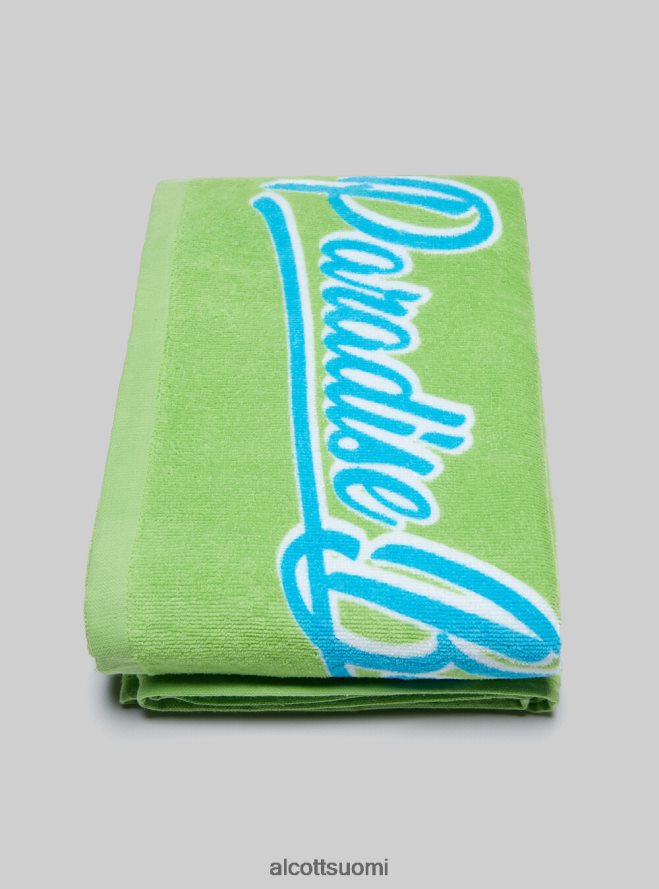 Lisätarvikkeet fi Alcott miehet puuvillainen rantapyyhe painatuksella fpk1 tummanpunainen fluo HL28P0505