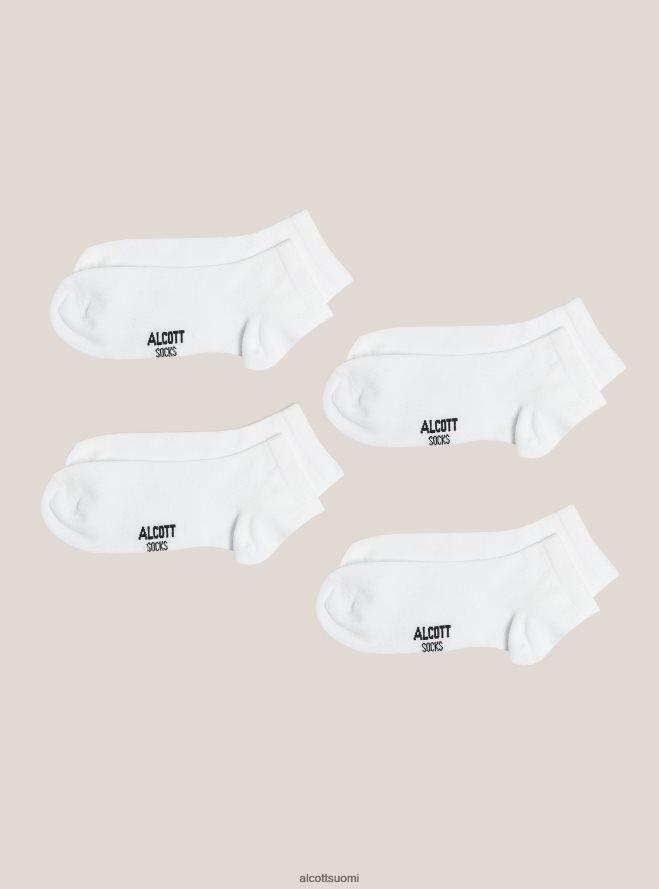 Lisätarvikkeet fi Alcott miehet 4 parin sukkisetti kontrastisilla yksityiskohdilla bk1 musta HL28P01047