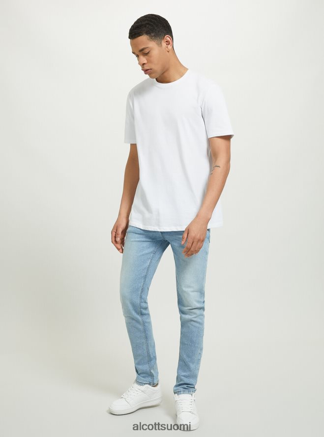 vaatetus fi Alcott miehet Skinny fit farkut joustavasta denimistä d002 keskitummansininen HL28P0852