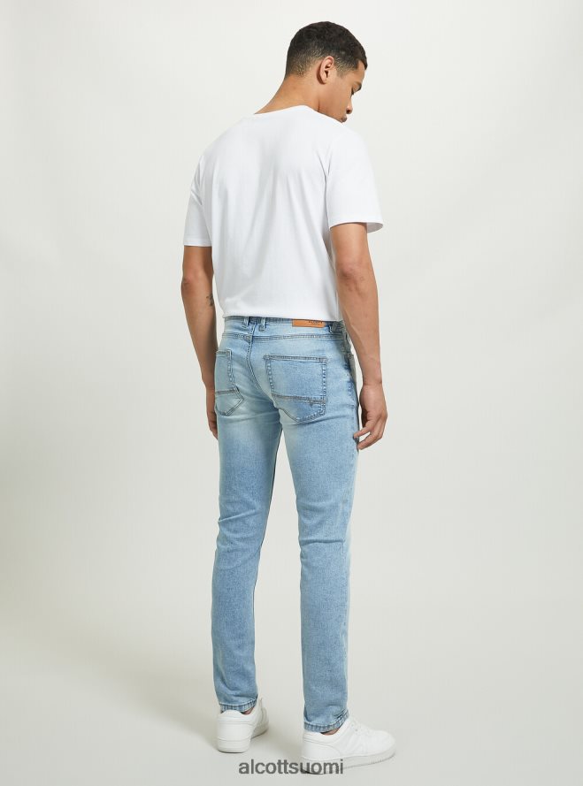 vaatetus fi Alcott miehet Skinny fit farkut joustavasta denimistä d002 keskitummansininen HL28P0852