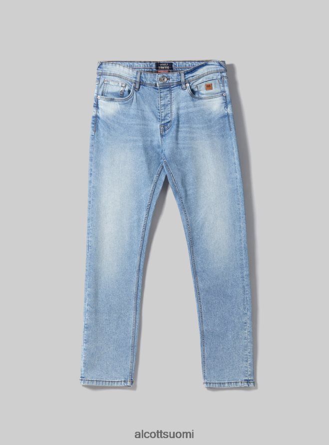 vaatetus fi Alcott miehet Skinny fit farkut joustavasta denimistä d002 keskitummansininen HL28P0852
