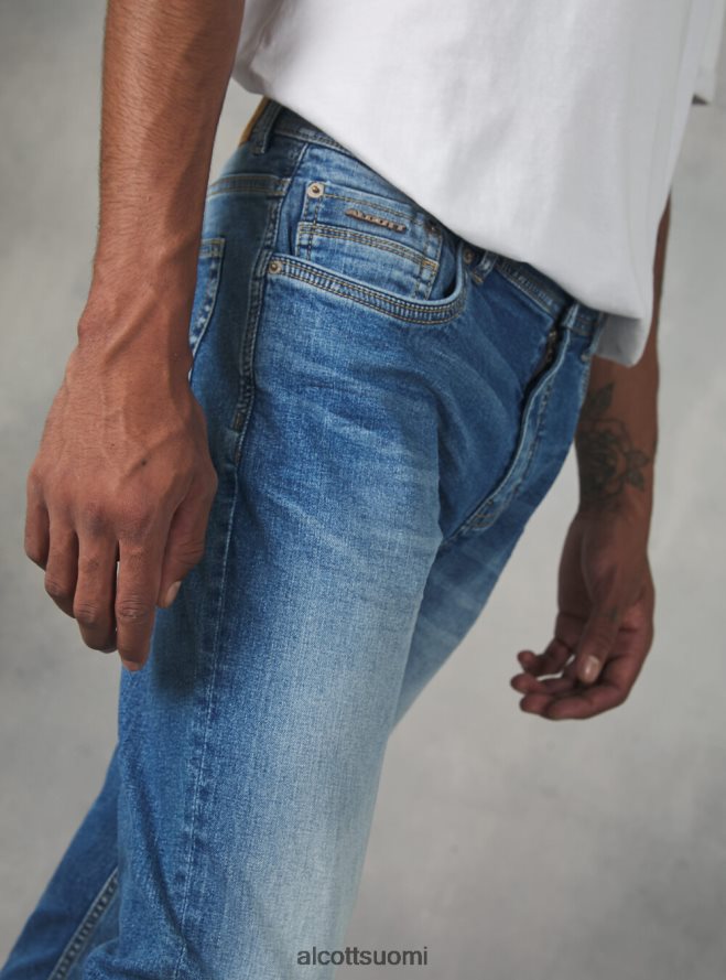 vaatetus fi Alcott miehet erittäin ohuet farkut joustavasta denimistä d003 keskisininen HL28P0756