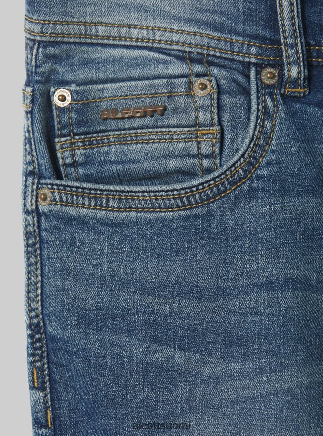 vaatetus fi Alcott miehet erittäin ohuet farkut joustavasta denimistä d003 keskisininen HL28P0756