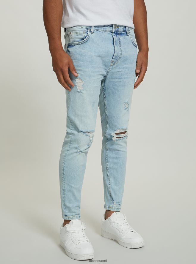 vaatetus fi Alcott miehet joustavat farkut, joissa on repeämiä d004 keskivaaleansininen HL28P0998