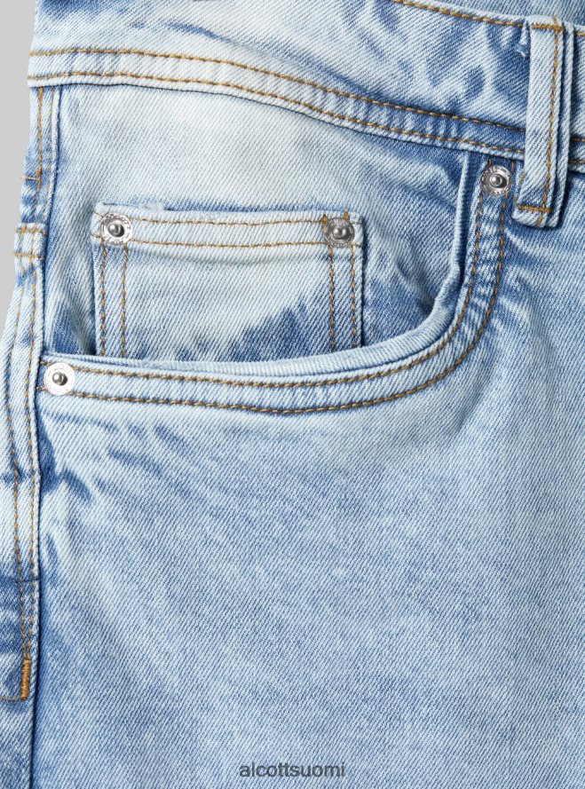 vaatetus fi Alcott miehet ohuet, joustavat farkut, joissa repeytys d007 vaaleansininen HL28P0686