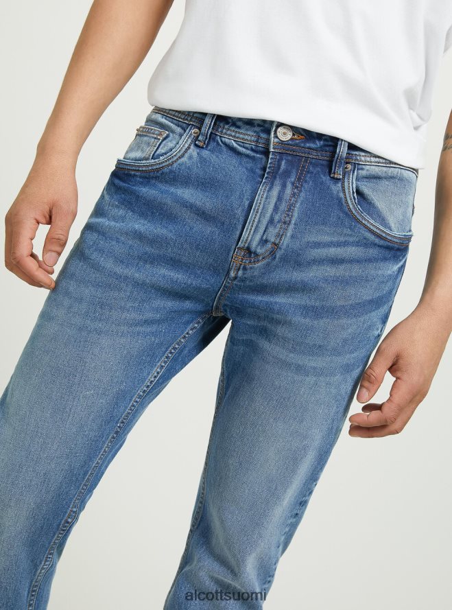 vaatetus fi Alcott miehet ohuet puuvillafarkut d003 keskisininen HL28P01121