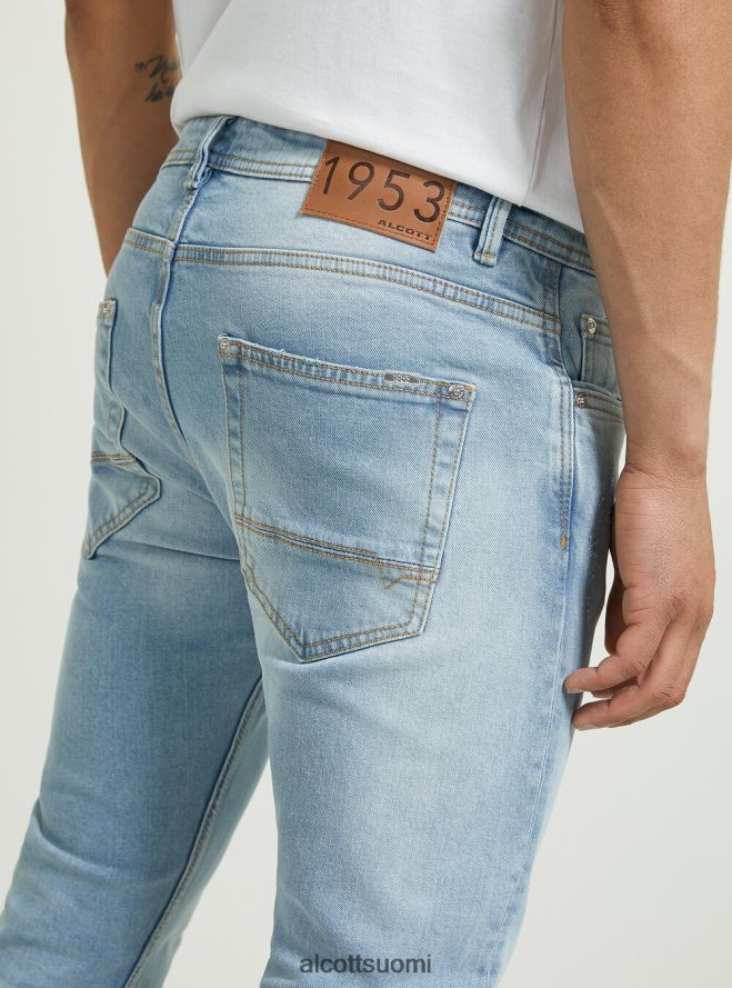 vaatetus fi Alcott miehet ohuet puuvillafarkut d003 keskisininen HL28P0657