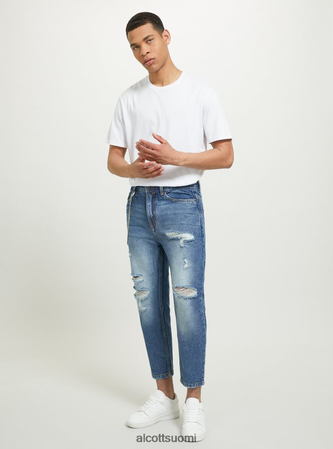 vaatetus fi Alcott miehet rennon mallin farkut, joissa on kyyneleitä d004 keskivaaleansininen HL28P0875