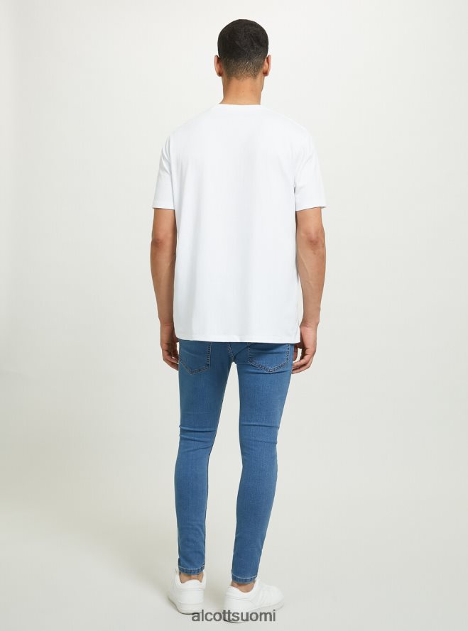 vaatetus fi Alcott miehet super skinny fit stretch denim farkut d003 keskisininen HL28P0739