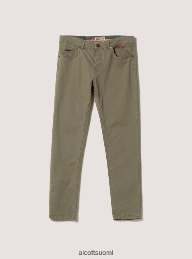 vaatetus fi Alcott miehet Kierrätetystä puuvillasta valmistetut skinny fit -housut bk1 musta HL28P01123