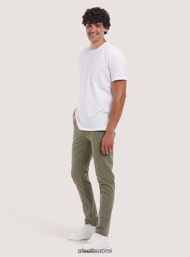 vaatetus fi Alcott miehet Kierrätetystä puuvillasta valmistetut skinny fit -housut bk1 musta HL28P01123