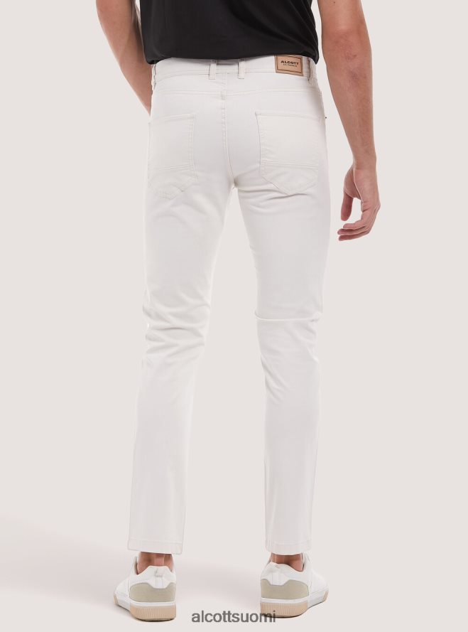 vaatetus fi Alcott miehet Kierrätetystä puuvillasta valmistetut skinny fit -housut bk1 musta HL28P01166