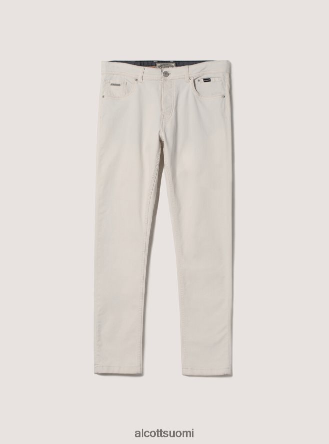 vaatetus fi Alcott miehet Kierrätetystä puuvillasta valmistetut skinny fit -housut bk1 musta HL28P01166