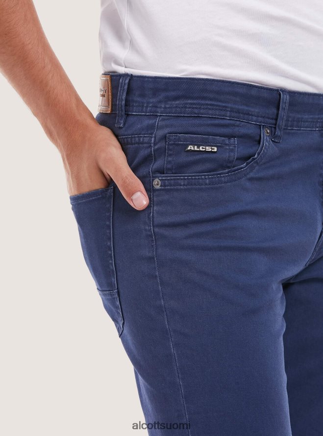 vaatetus fi Alcott miehet Kierrätetystä puuvillasta valmistetut skinny fit -housut bk1 musta HL28P01203