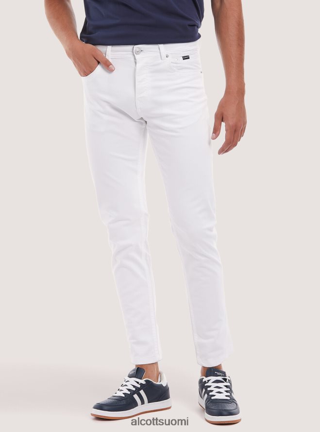 vaatetus fi Alcott miehet Kierrätetystä puuvillasta valmistetut skinny fit -housut bk1 musta HL28P0966