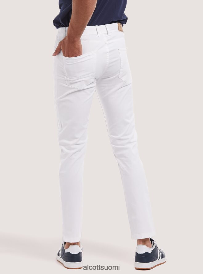 vaatetus fi Alcott miehet Kierrätetystä puuvillasta valmistetut skinny fit -housut bk1 musta HL28P0966