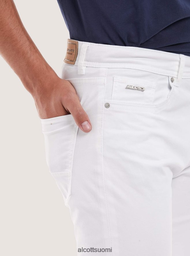 vaatetus fi Alcott miehet Kierrätetystä puuvillasta valmistetut skinny fit -housut bk1 musta HL28P0966