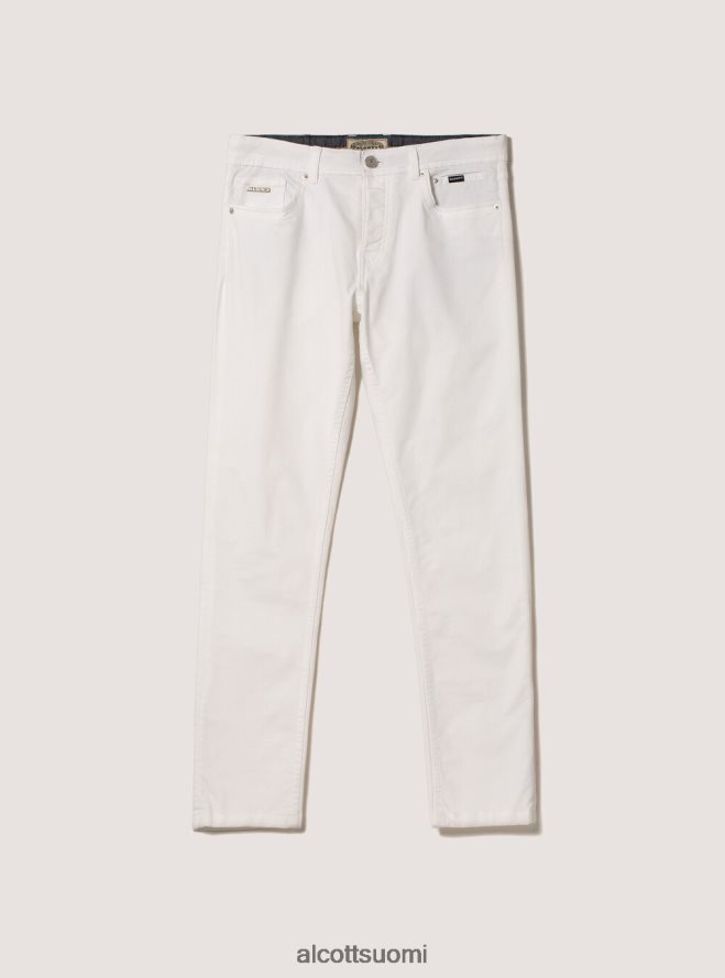 vaatetus fi Alcott miehet Kierrätetystä puuvillasta valmistetut skinny fit -housut bk1 musta HL28P0966