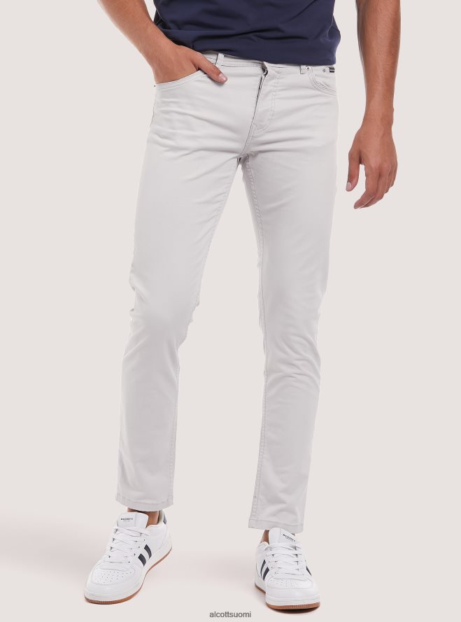 vaatetus fi Alcott miehet Kierrätetystä puuvillasta valmistetut skinny fit -housut bk1 musta HL28P0983