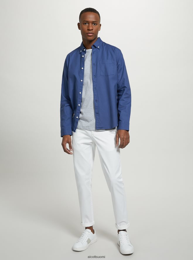 vaatetus fi Alcott miehet joustavat puuvillatvillit chinot c2201 sininen HL28P0965