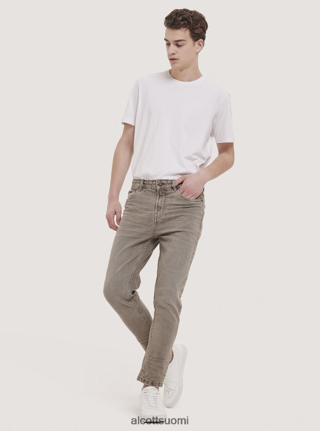 vaatetus fi Alcott miehet joustavat twill-puuvillahousut musta HL28P01119