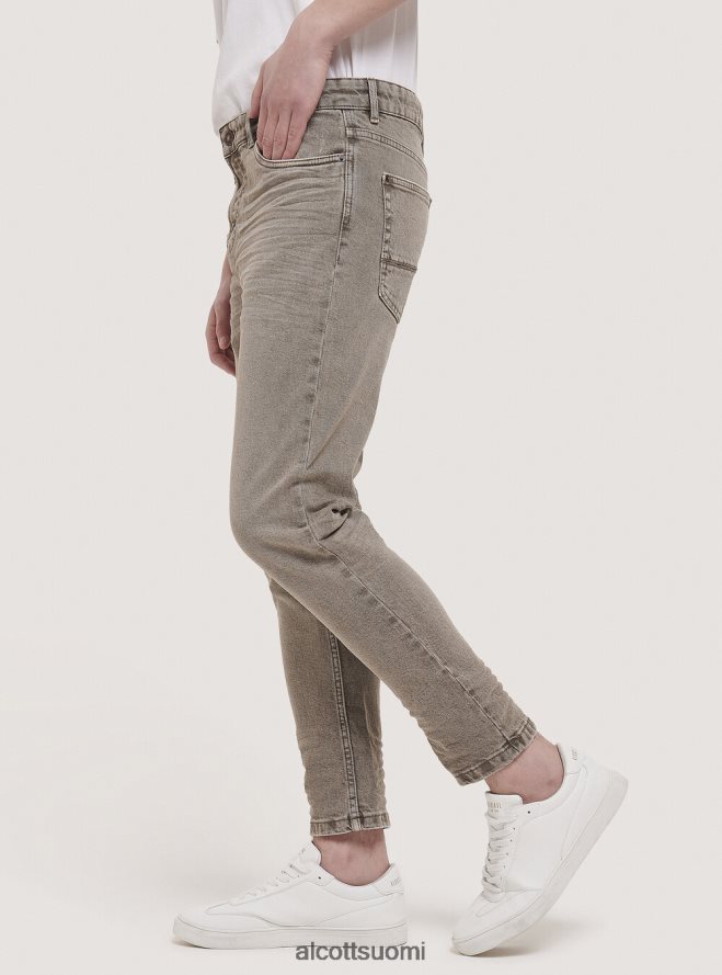 vaatetus fi Alcott miehet joustavat twill-puuvillahousut musta HL28P01119