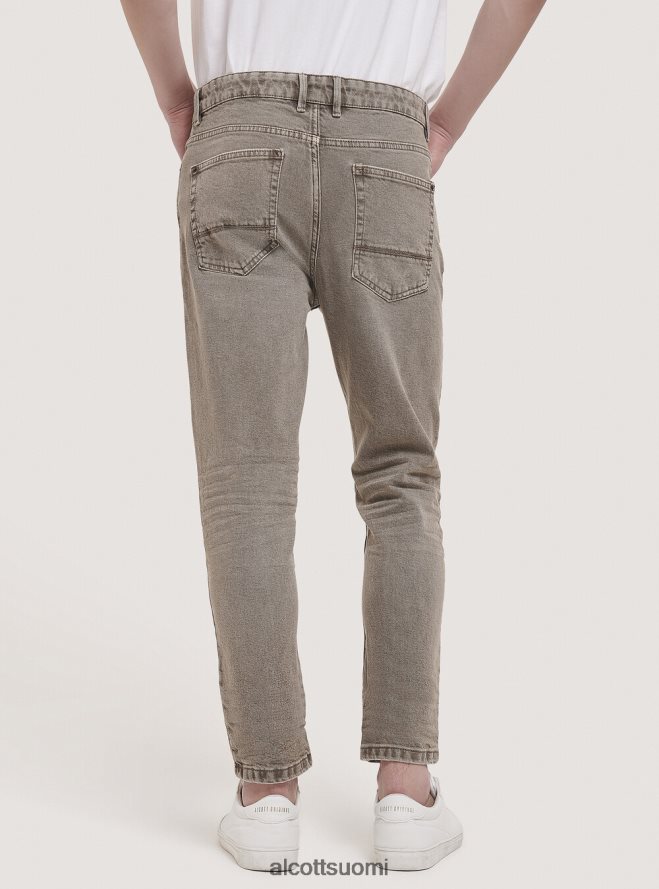 vaatetus fi Alcott miehet joustavat twill-puuvillahousut musta HL28P01119