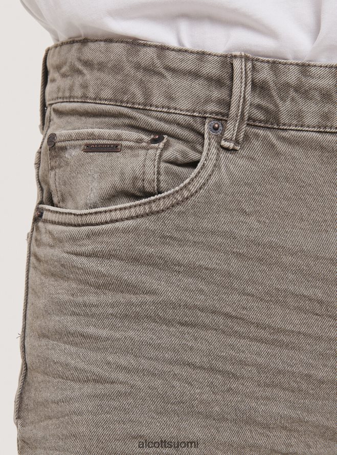 vaatetus fi Alcott miehet joustavat twill-puuvillahousut musta HL28P01119