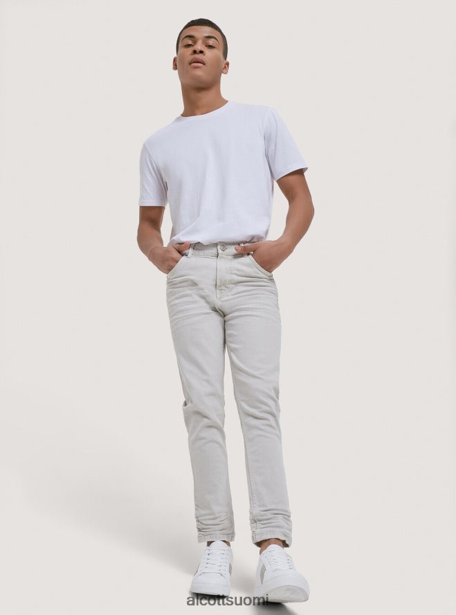 vaatetus fi Alcott miehet joustavat twill-puuvillahousut musta HL28P01191