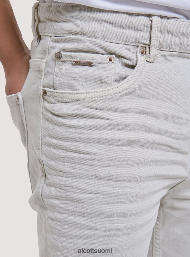 vaatetus fi Alcott miehet joustavat twill-puuvillahousut musta HL28P01191