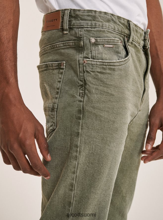 vaatetus fi Alcott miehet joustavat twill-puuvillahousut musta HL28P0858