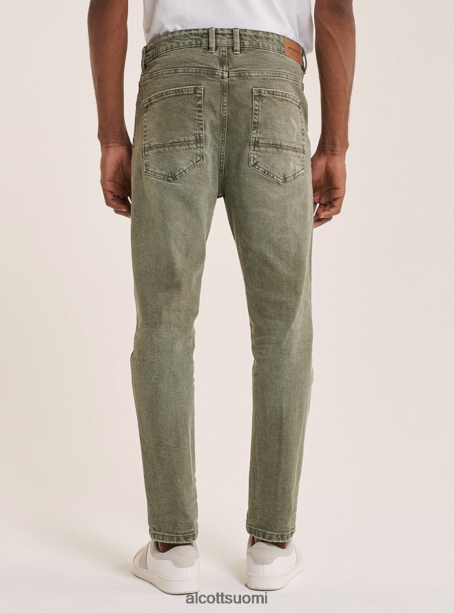 vaatetus fi Alcott miehet joustavat twill-puuvillahousut musta HL28P0858