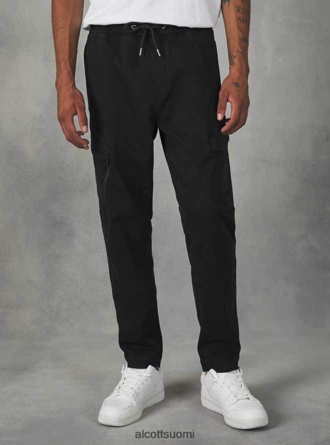 vaatetus fi Alcott miehet lenkkeilyhousut isoilla taskuilla bk1 musta HL28P0886