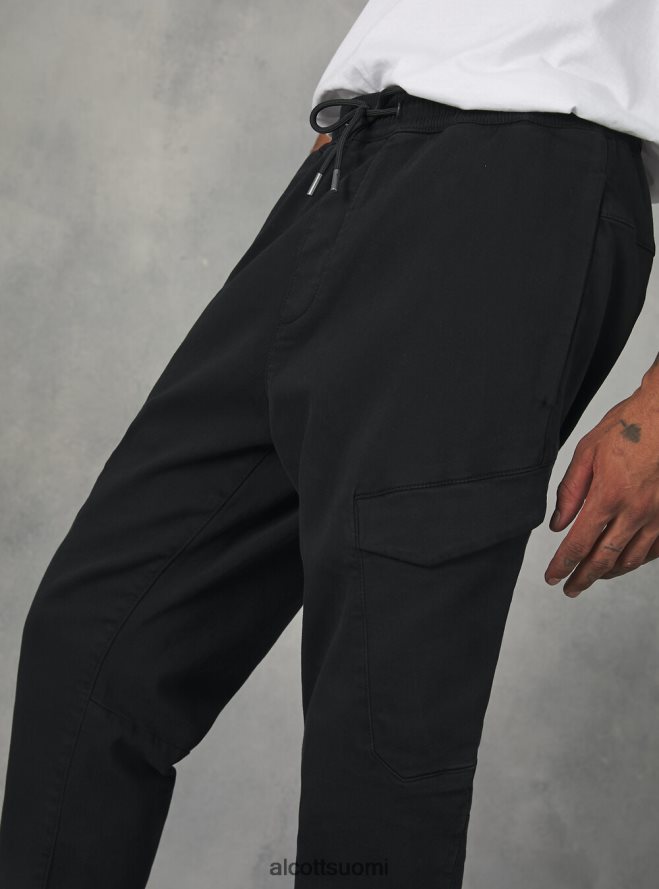 vaatetus fi Alcott miehet lenkkeilyhousut isoilla taskuilla bk1 musta HL28P0886