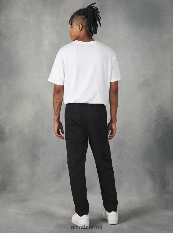 vaatetus fi Alcott miehet lenkkeilyhousut isoilla taskuilla bk1 musta HL28P0886