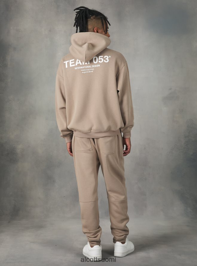 vaatetus fi Alcott miehet lenkkeilyhousut team 053 -printillä bg1 beige tumma HL28P01174