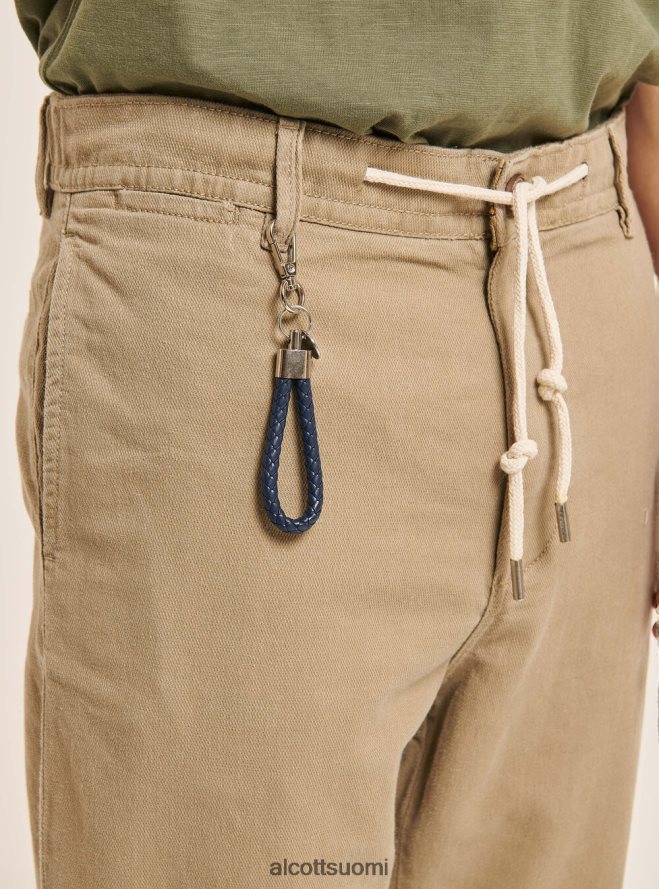 vaatetus fi Alcott miehet nauhasekoiteiset nauhahousut c017 valkoinen HL28P01072