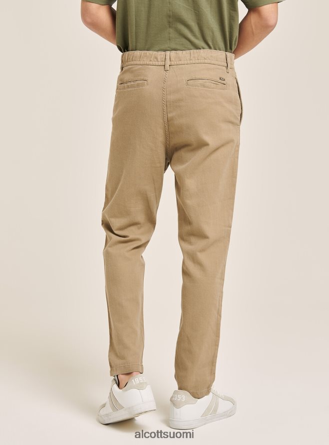 vaatetus fi Alcott miehet nauhasekoiteiset nauhahousut c017 valkoinen HL28P01072