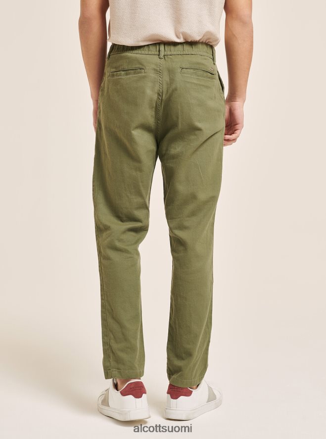 vaatetus fi Alcott miehet nauhasekoiteiset nauhahousut c017 valkoinen HL28P0974