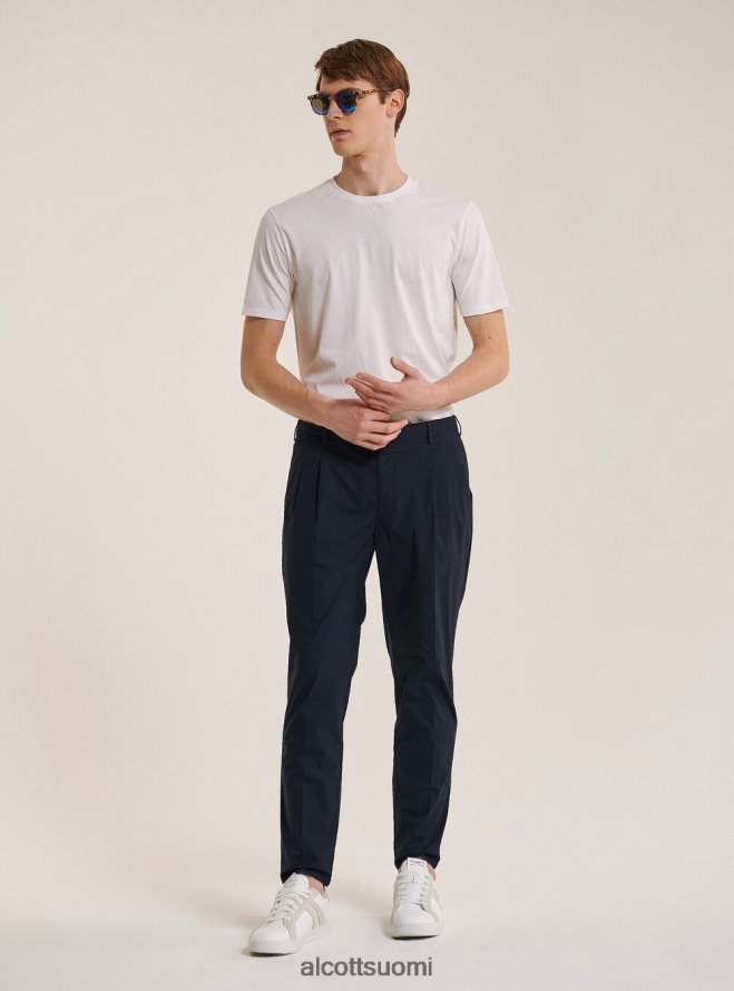 vaatetus fi Alcott miehet pantalone in cotone con doppia pinces na1 laivasto tumma HL28P01120